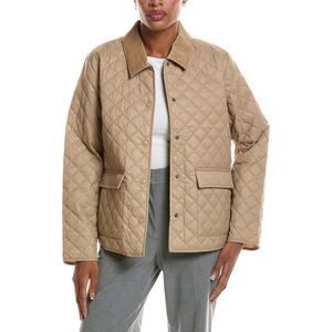 Eileen Fisher Womens Quilted Jacket